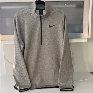 Nike Heather Gray Half-Zip Sweatshirt